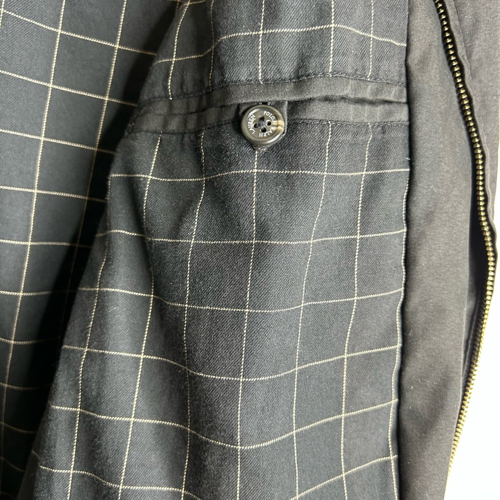 Polo Ralph Lauren Harrington Black and Tan Lined Jacket Size XL - Picture 8 of 9